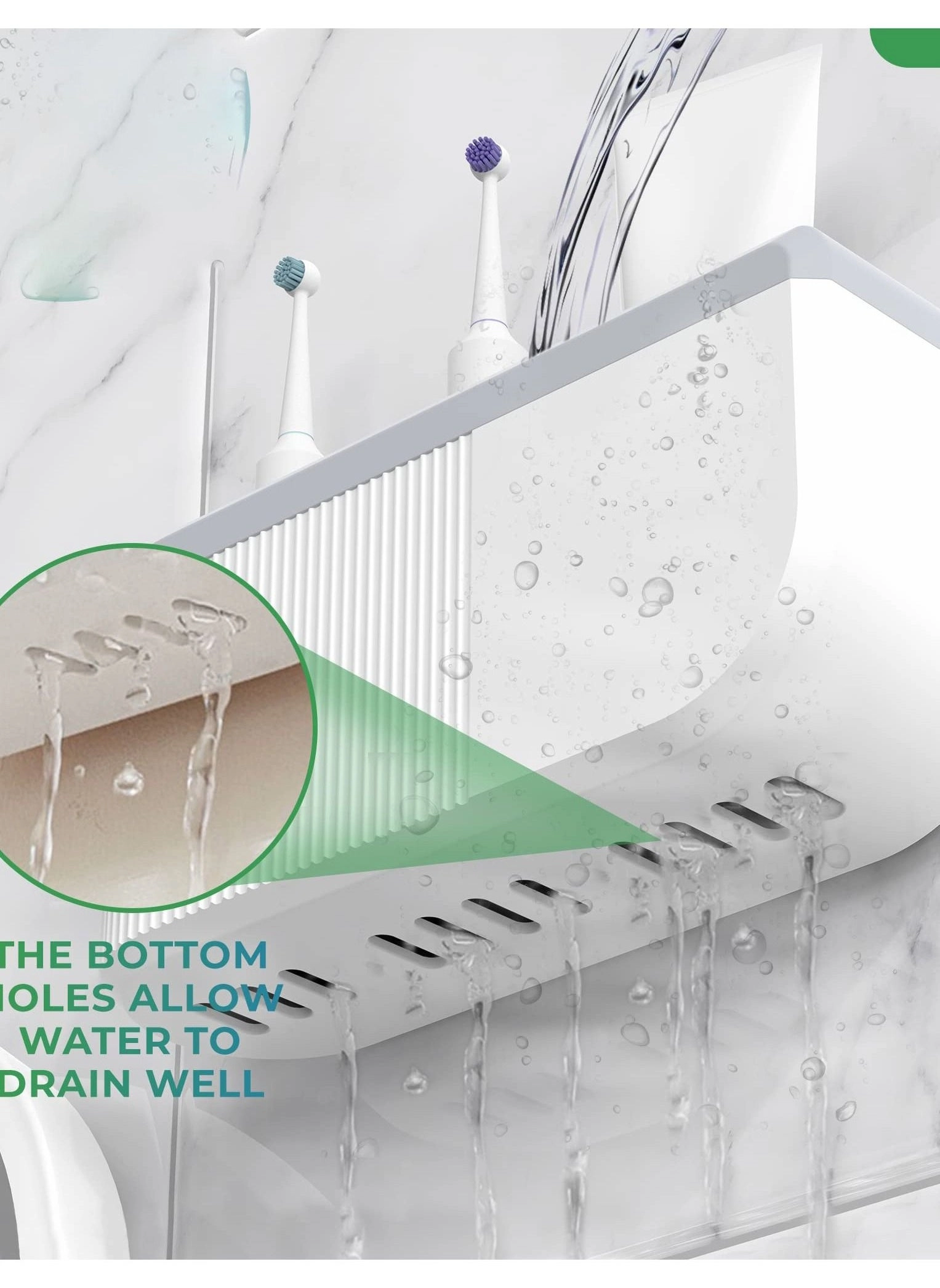 Electric Toothbrush Holder - Any toothbrush and electric toothbrush heads Wall-Mounted