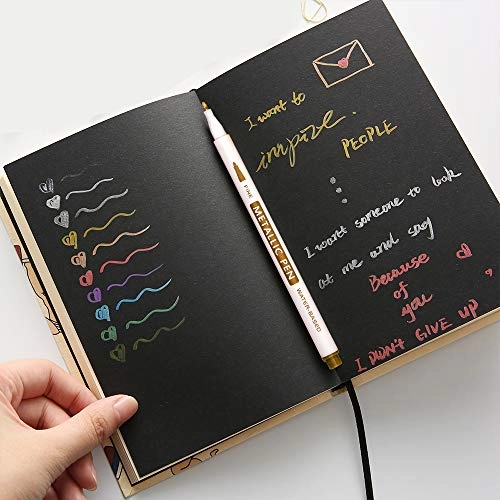 Metallic Brush Markers - 15 colours Brush Tip