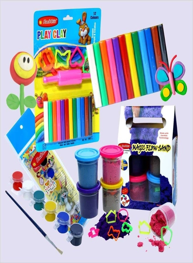 Play Sand + Color Clay Set + Tempera Colors