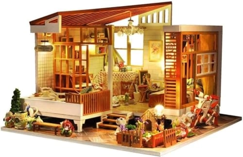 Miniature Dollhouse Kit - DIY LED lights