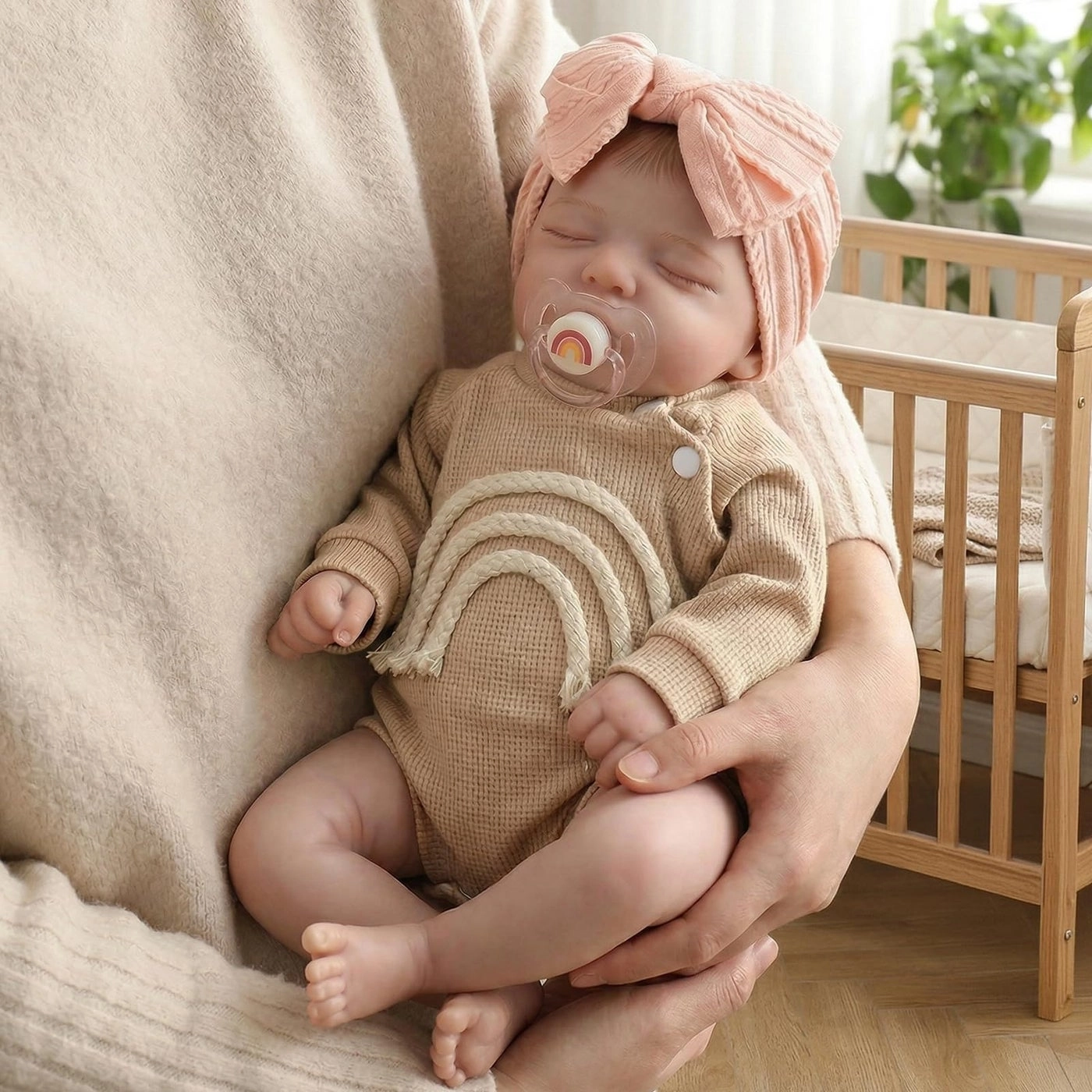 Reborn Baby Doll - 20 inch Soft Cloth Body Sleeping Ages 3+