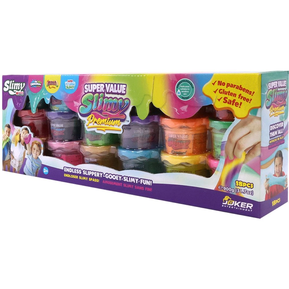 Slimy Slime Super Value Premium - 3+ years 18 pcs