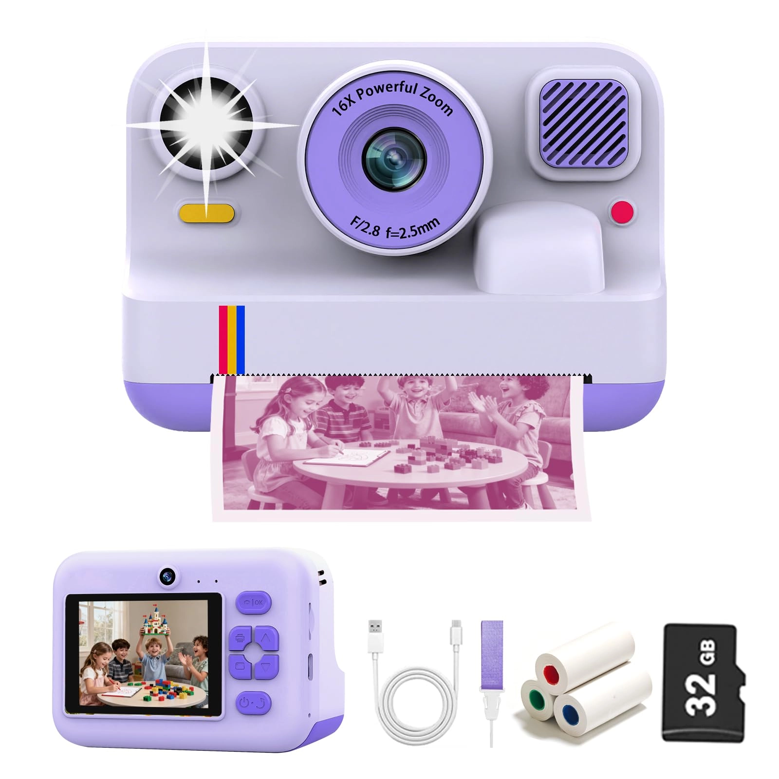 Kids Camera Instant Print