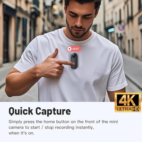 Thumb Action camera - 128GB 4K 30FPS