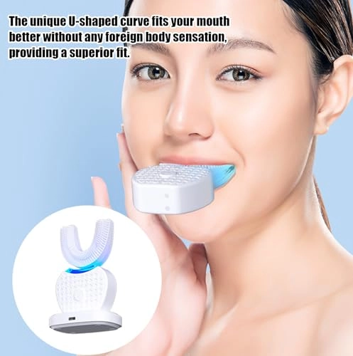 U-Shaped Toothbrush - Electric Toothbrush 360° Teeth Whitening LED Light
