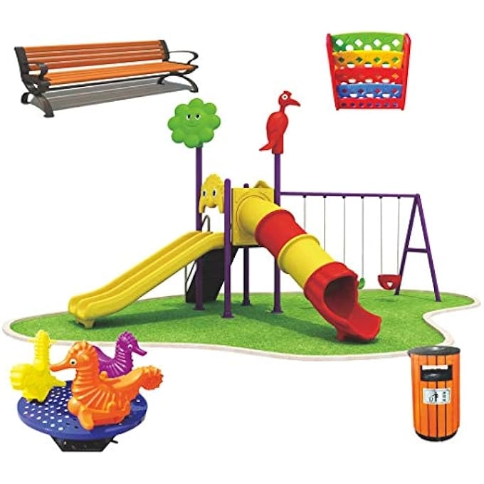 MULTI PURPOSE KIDS OUTDOOR PLAYING EQUIPMENTS - 550X330X330CM