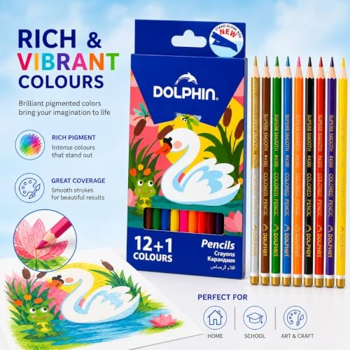 Coloured Pencils - 13 Pcs