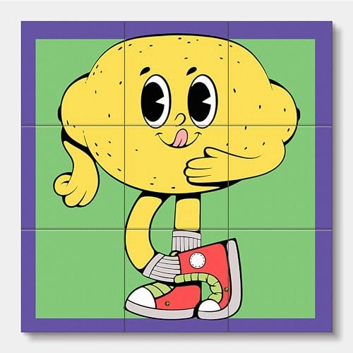 Cool Dudes Art Blocks Wooden Puzzle (HST02993) - 26 pcs