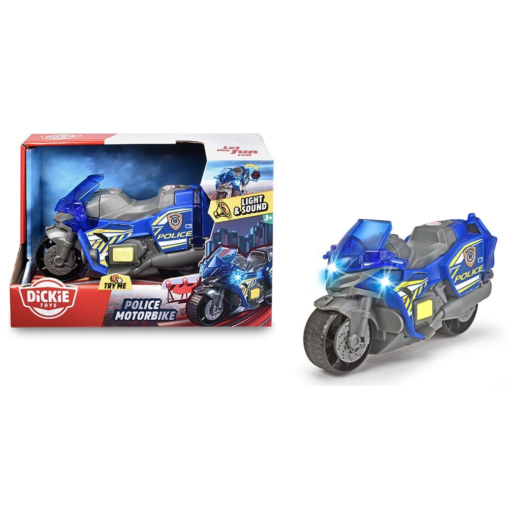 Police Bike - Light and sound Removable figure