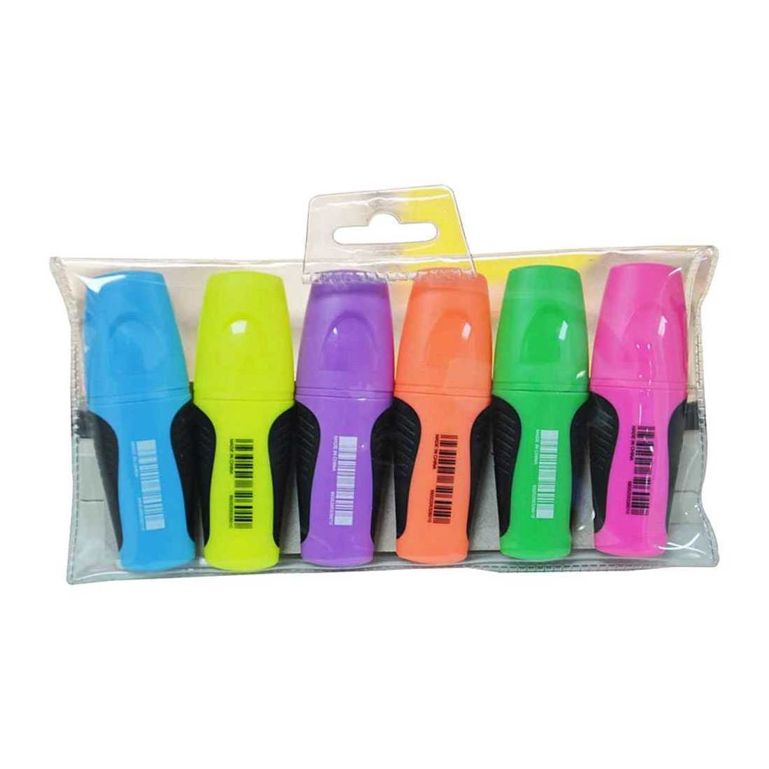 Deli Mini Highlighter - Multicolored Chisel Tip 1-5mm