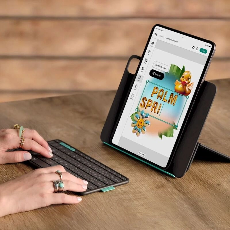 Flip Folio - for iPad Pro 11-Inch (M4) iPad Air 11-Inch (M2 & M3) - English/Arabic