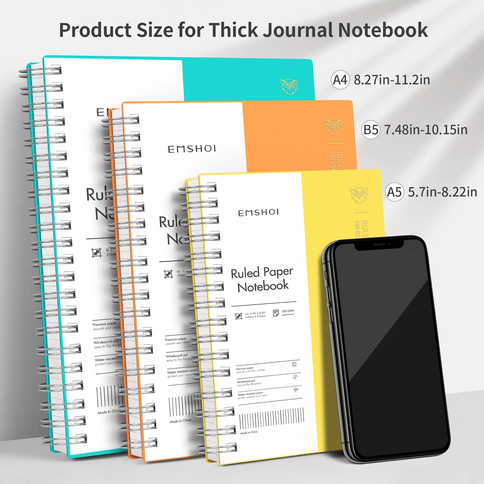 Notebook A5 Spiral - Lined 150 Sheets