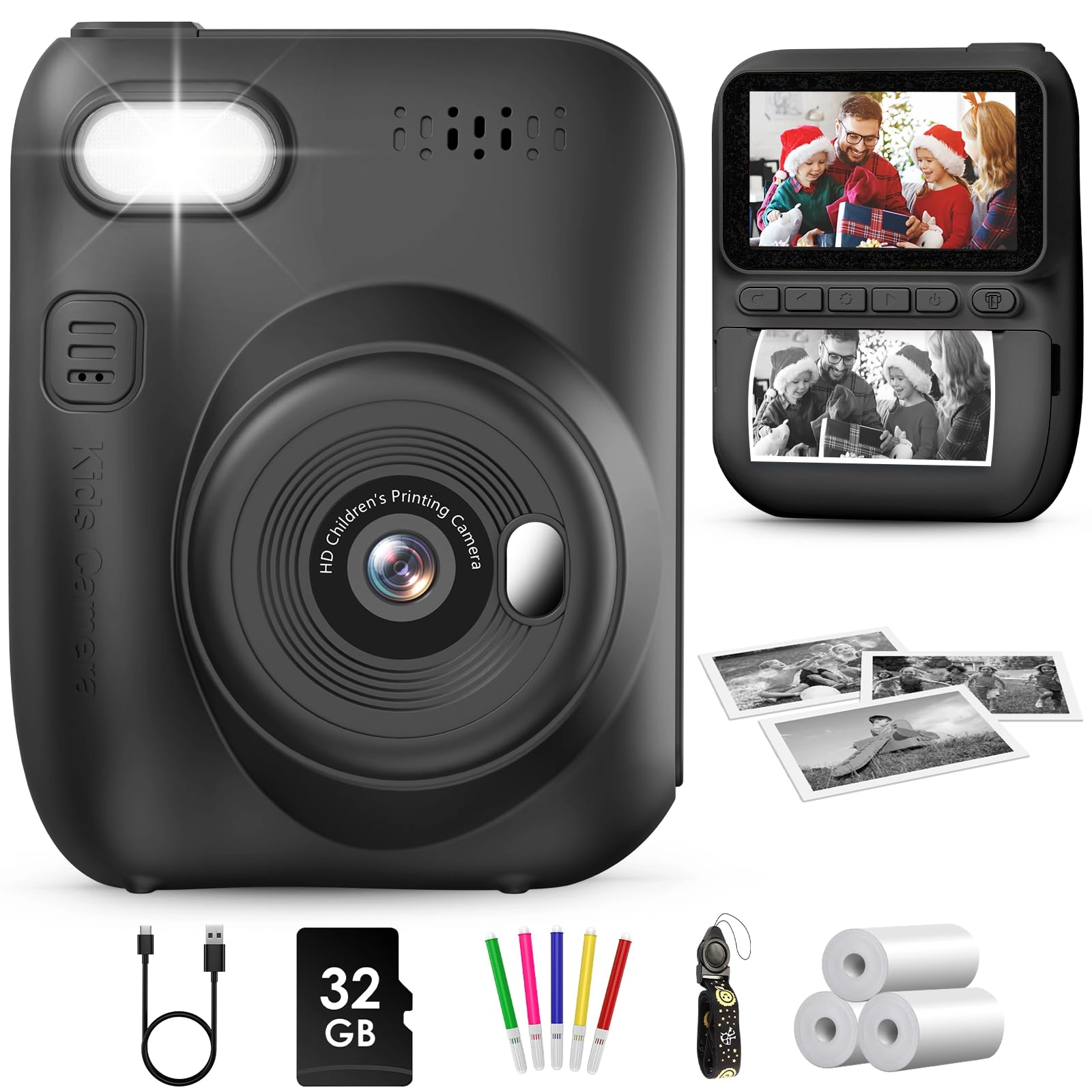 Kids Instant Camera - 3.0 Inch 14MP 1080P