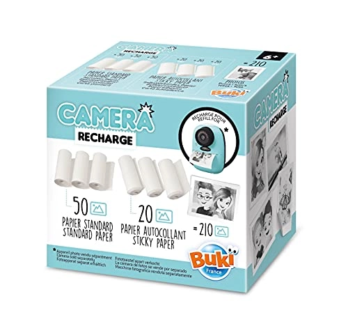 PV08 - 3 regular paper rolls and 3 self-adhesive paper rolls 5,5 x 7 cm