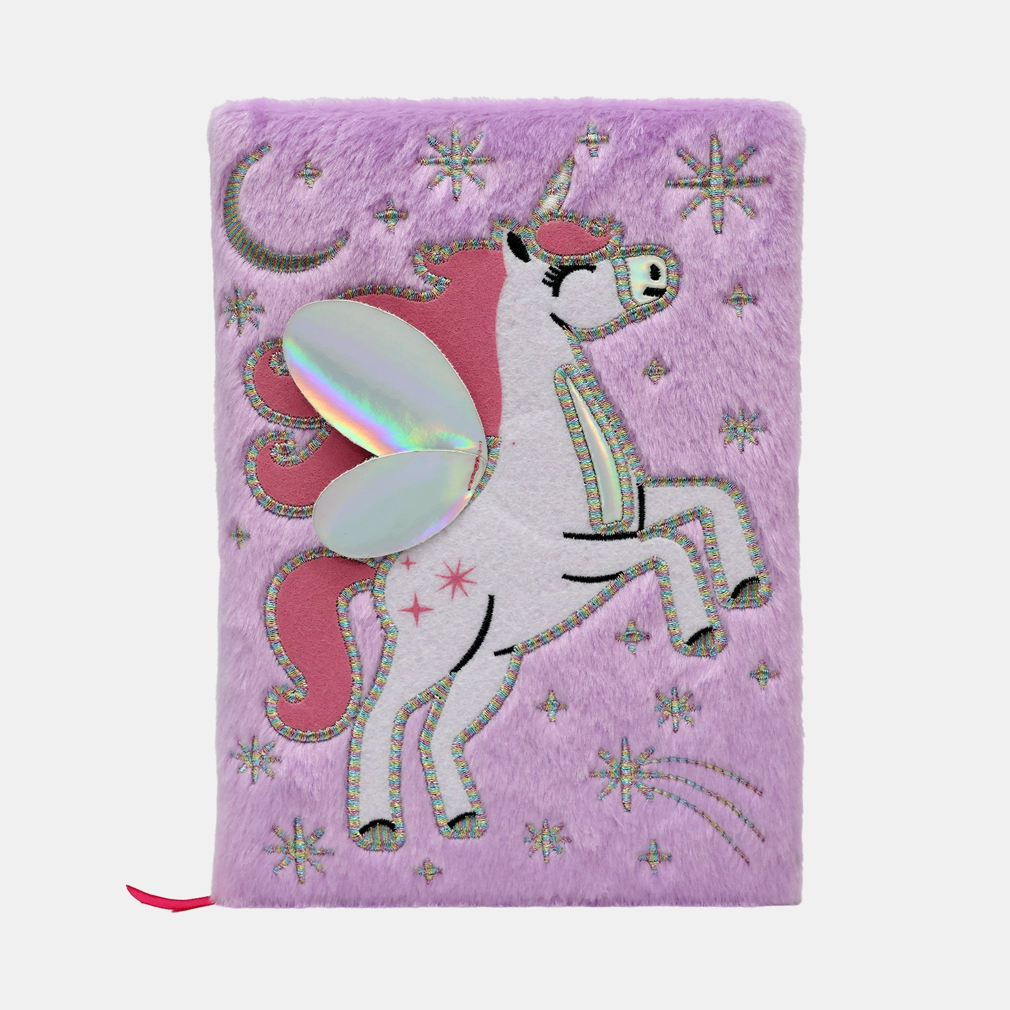 Vibe Unicorn Fluffy Notebook A5 - 90 Sheets