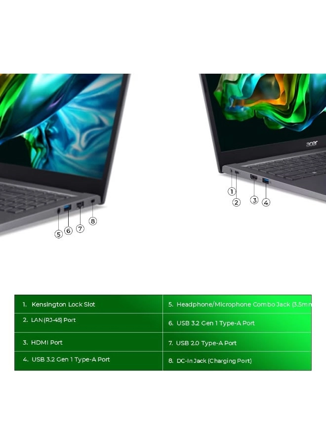 Aspire A15-41M-R52Y - 15.6'' Ryzen 7-8840HS 16GB DDR5 512GB SSD