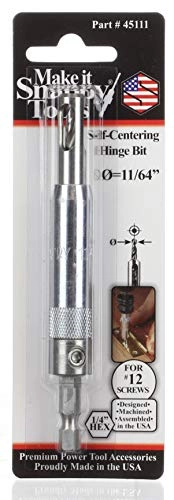 Self-Centering Hinge Bit - HSS 11/64 Inch