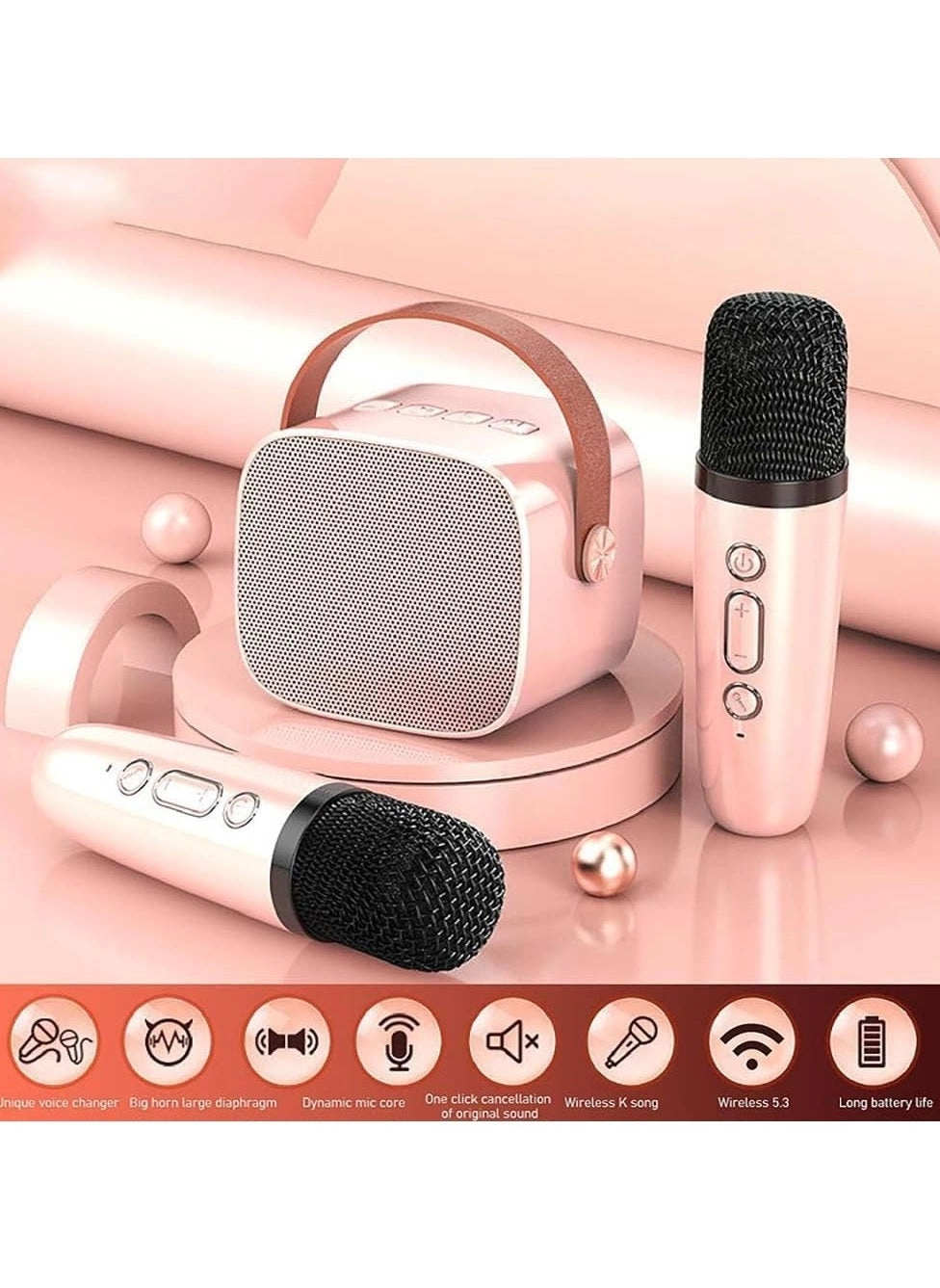 Karaoke Machine - 2 Wireless Microphones