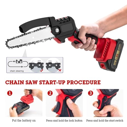 Mini handheld chain saw - 6 Inch 21V