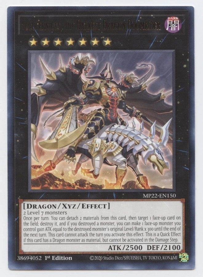 Yu-Gi-Oh! Voloferniges, The Darkest Dragon Doomrider MP22-EN150 - EN