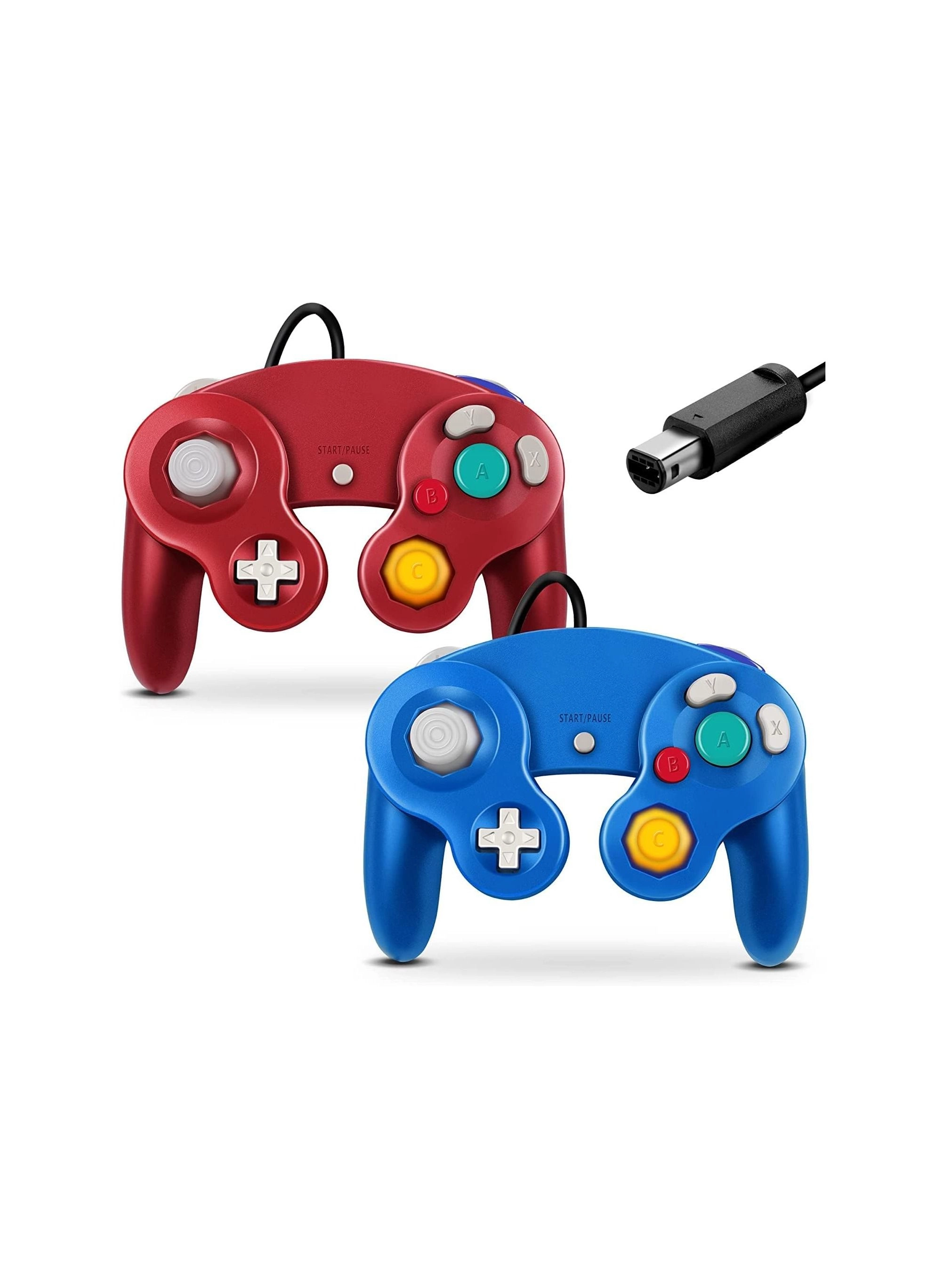 RATSAW Gamecube Controller - Blue and Red