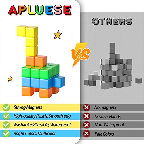 Apluses Magnetic Building Blocks - 3 years+ 42 pieces