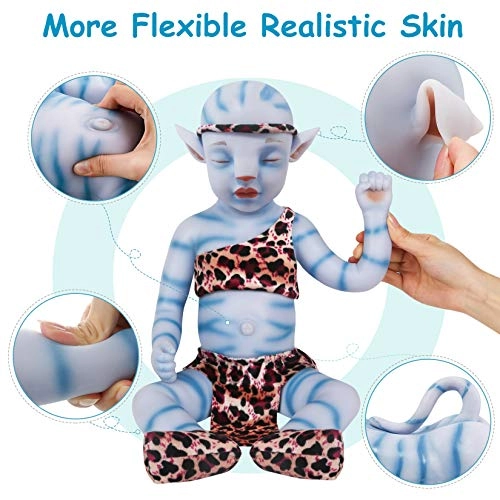 Na'vi Avatar Reborn Baby Doll - 20 Inch Full body Silicone