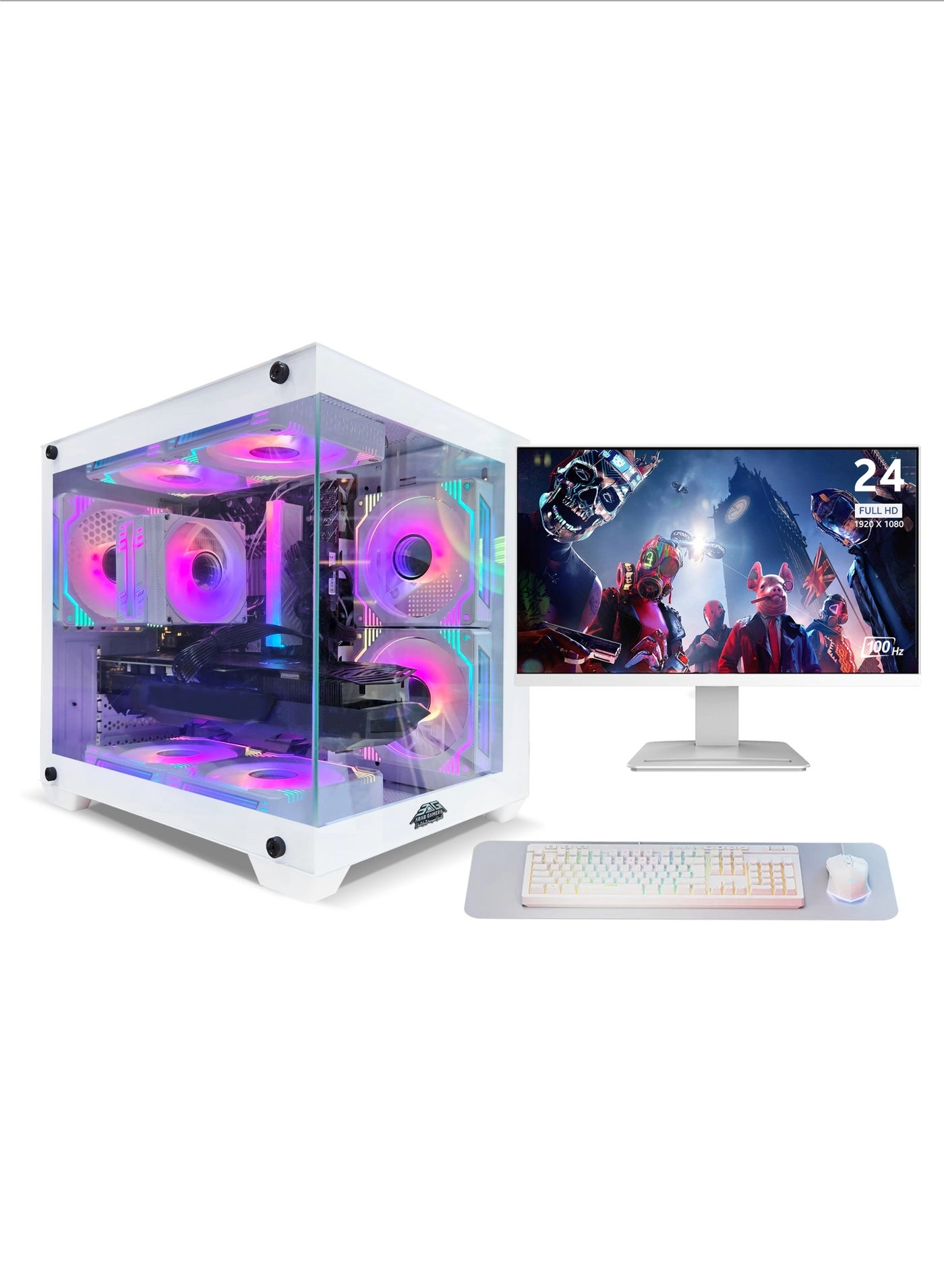 NOVA - Intel Core i5-12400F 16GB + FHD Monitor - 24 inch + Keyboard & Mouse Set