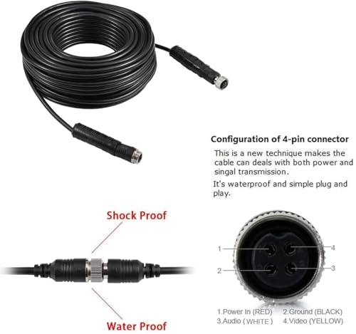 Brake light camera - Night vision + 5 inch Monitor