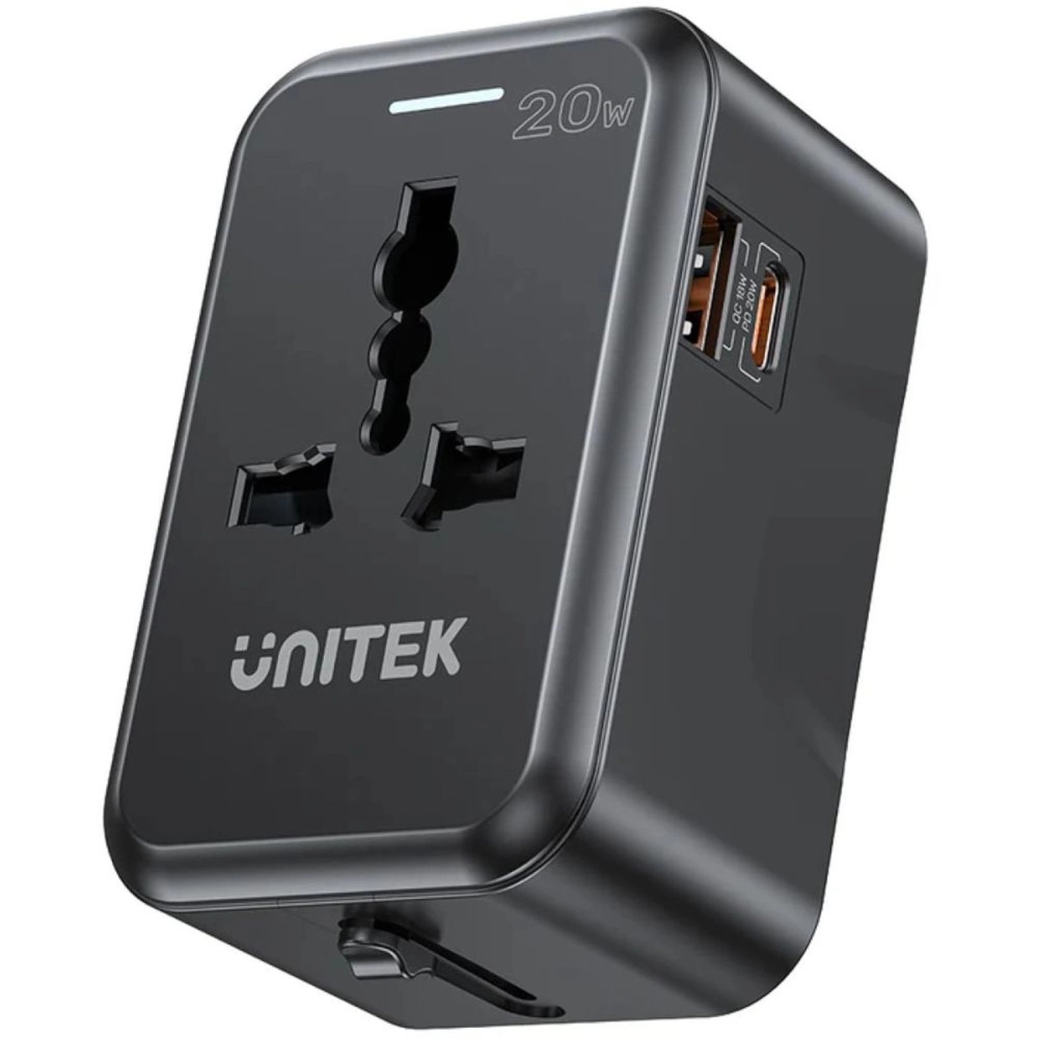 UNITEK Universal Travel Adapter - UK EU US AU 15/18/20W