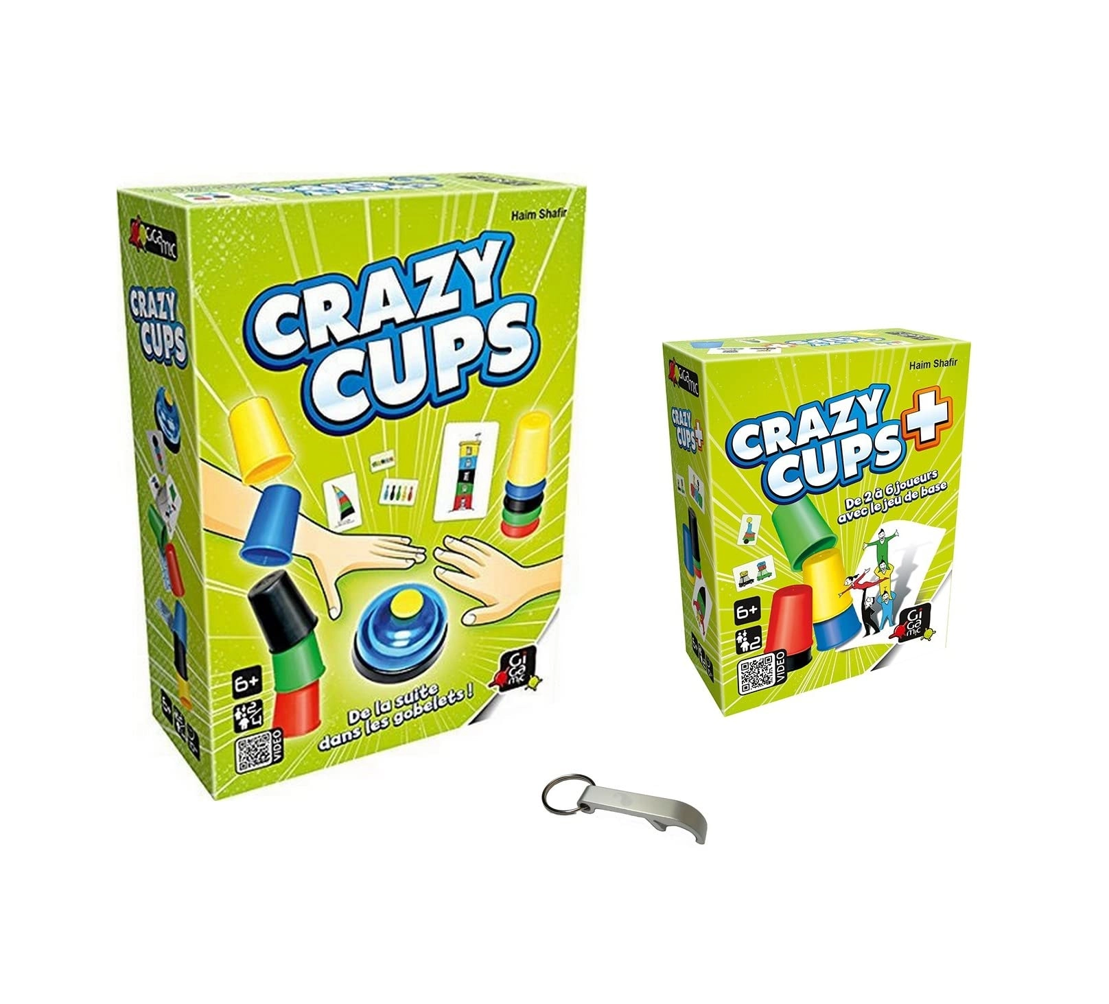 Blumie Shop Crazy Cups + Crazy Cups Plus - Expansion + Bottle Opener
