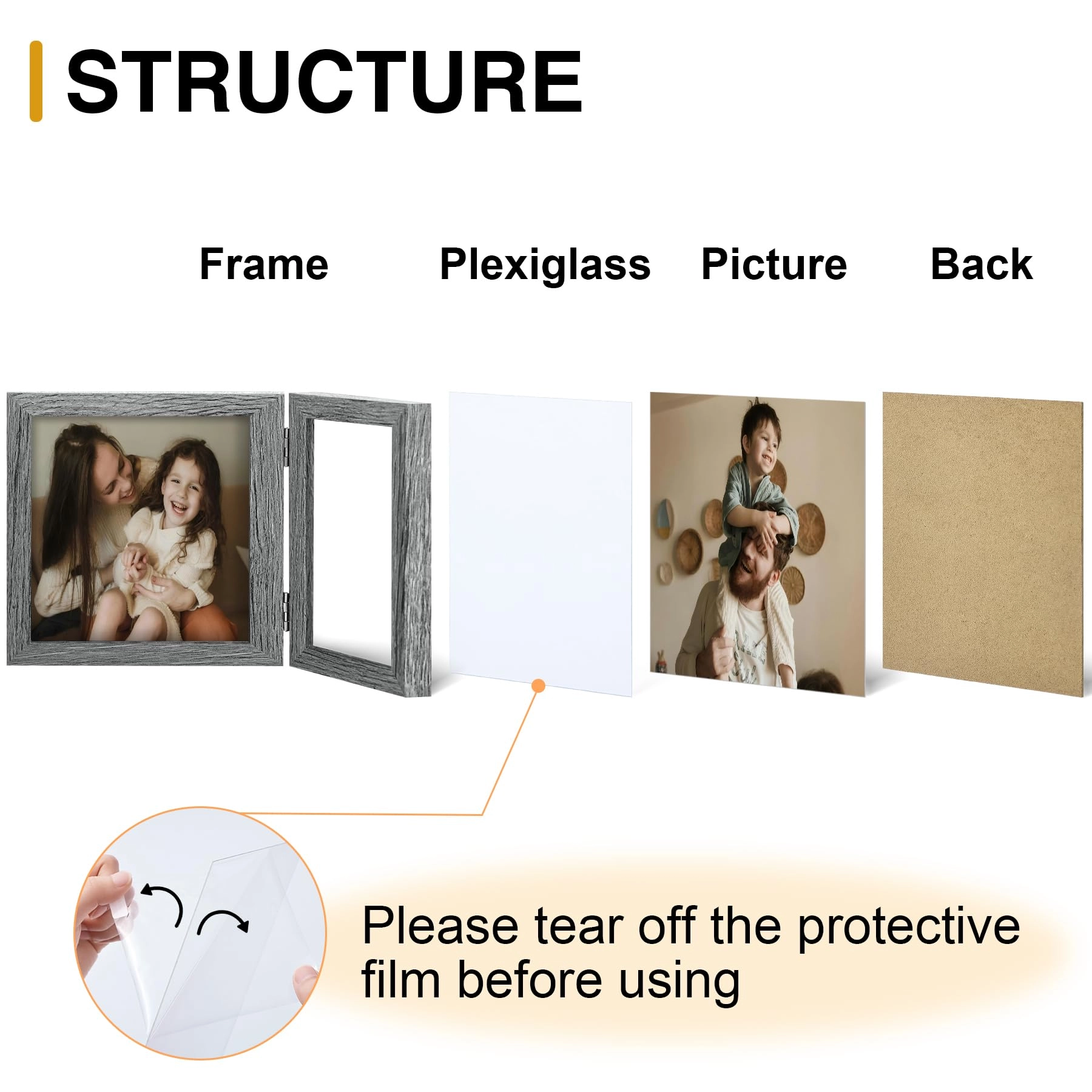 Double 6x4 Picture Frame