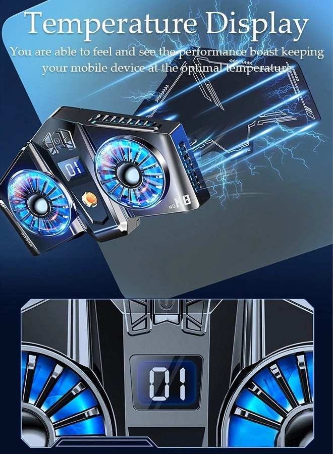 Phone Cooling Fan - Semiconductor Cooling RGB Lights