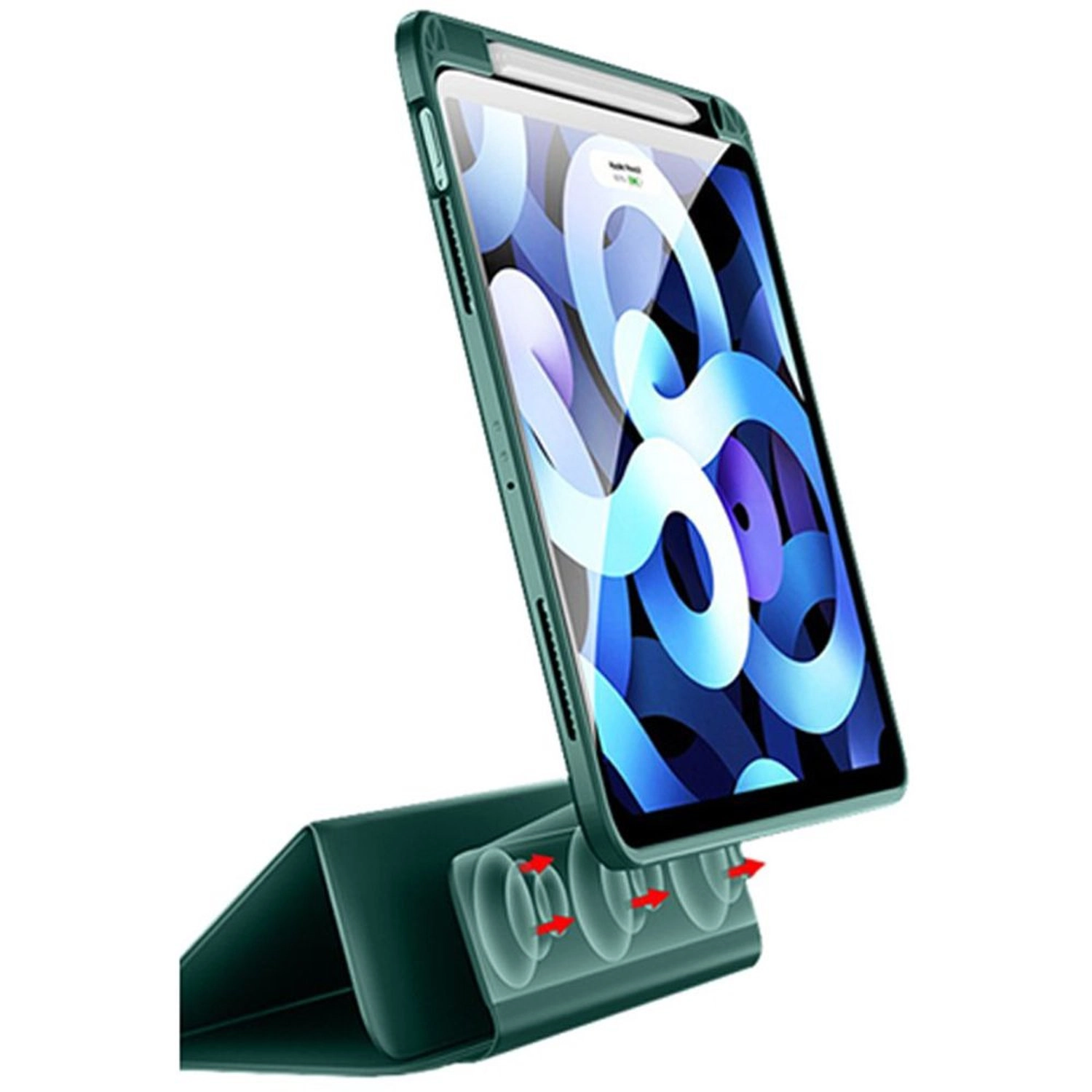 Tri-Fold Case with Pencil Holder for Apple iPad 10.2/10.5-inch