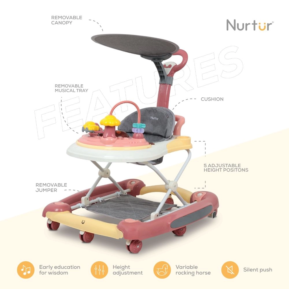 2-In-1 Baby Walker - 15kg 6-18 months