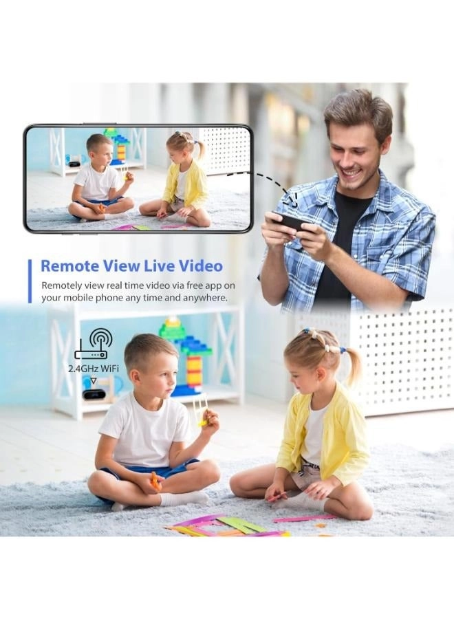 Security Camera with Clock 1080P