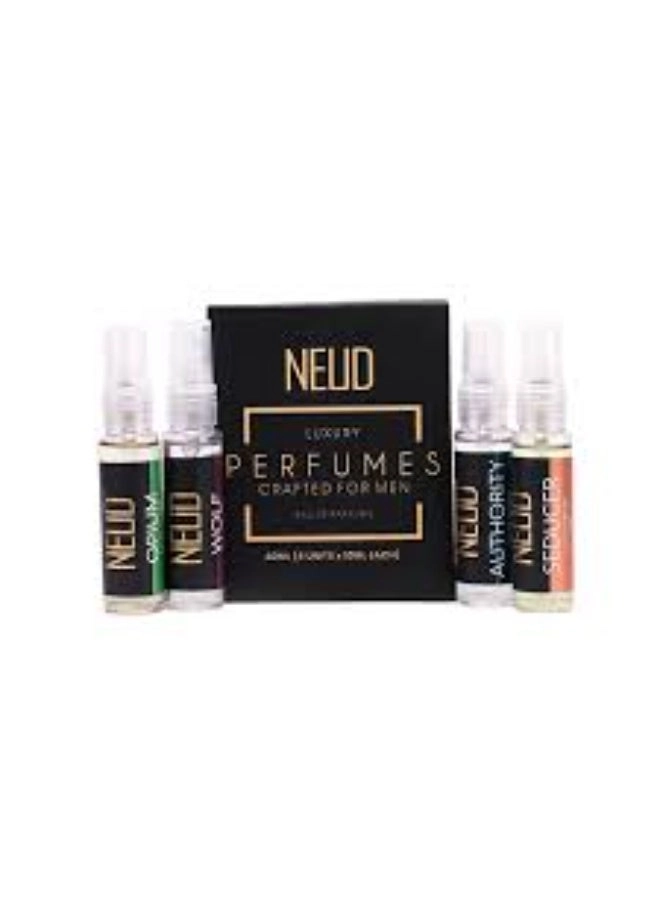 NEUD WOLF Eau de Parfum 10ml + OP1UM Eau de Parfum 10ml + SEDUCER Eau de Parfum 10ml + AUTHORITY Eau de Parfum 10ml