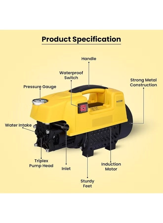 High Pressure Pump - 1800W 120 Bar 6.5L/Min