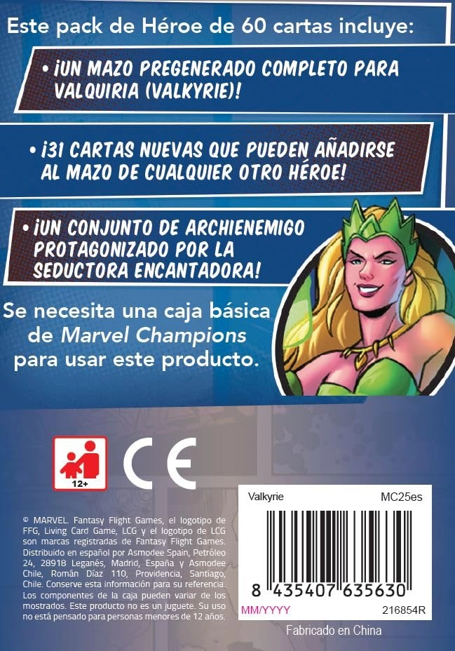 Marvel Champions: Valkyrie - 60 Card Hero Pack (Spanish)