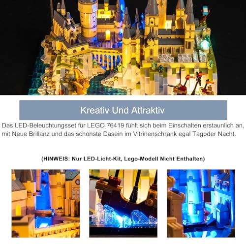 Light Kit for LEGO 76419 - Copper Hogwarts Castle and Grounds 1 5V