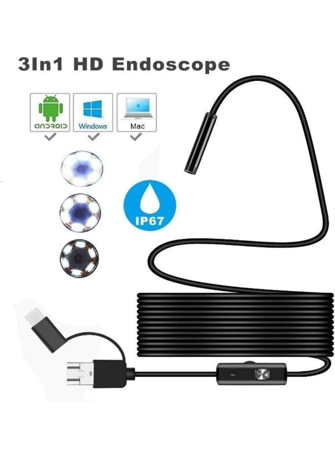 Mini USB Car Endoscope Camera - 10M 5.5Mm