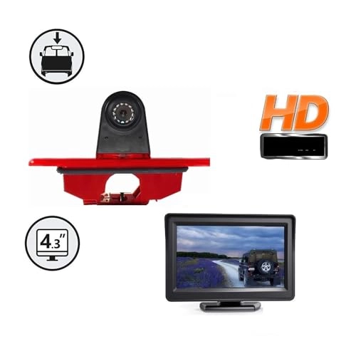 Brake light camera - Night vision + 5 inch Monitor