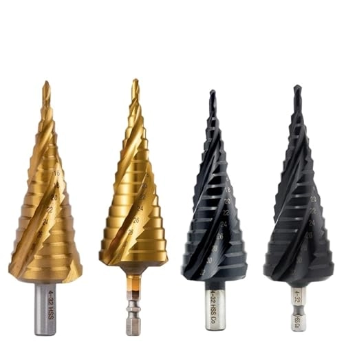 Cobalt Cone Step Drill Bit - Cobalt 1 Piece 3-12/3-14/4-12/4-20/4-22/4-25/4-32/5-21/5-27/6-24mm