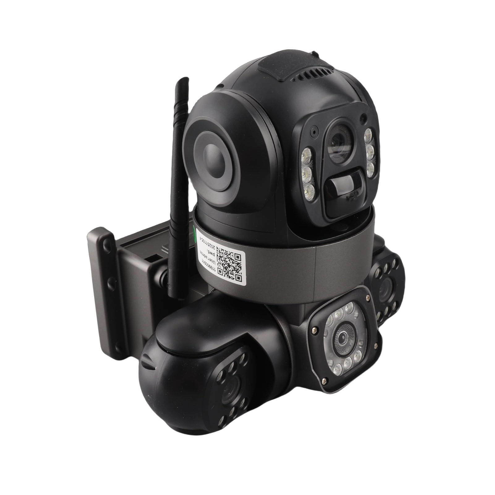 Denash Wireless Solar PTZ Security Camera 1080p - 8000mAh 3 Lenses