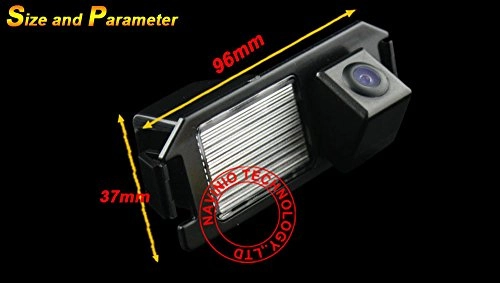 License Plate Light Rear View Reversing Backup Camera - 628x586 pixels