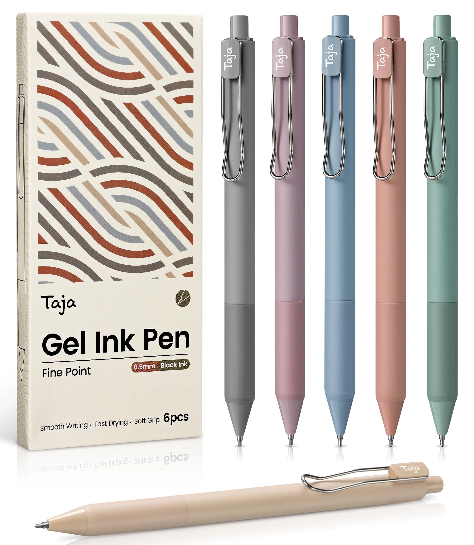 Gel Pens - 6 Pcs 0.5mm