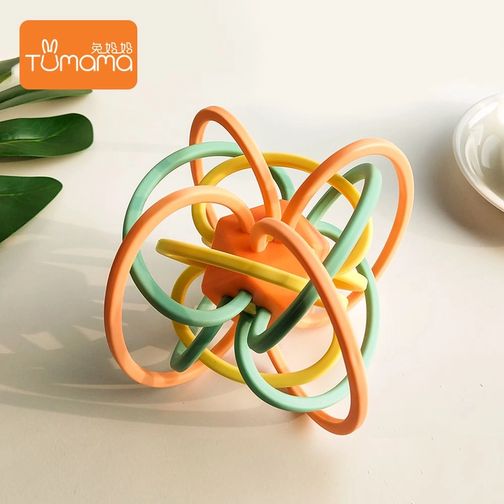 Baby Sensory Rattle Teether Ball - Suitable for 3 months & above