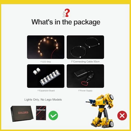 LED Light Kit for LEGO Bumblebee - Plastic 1