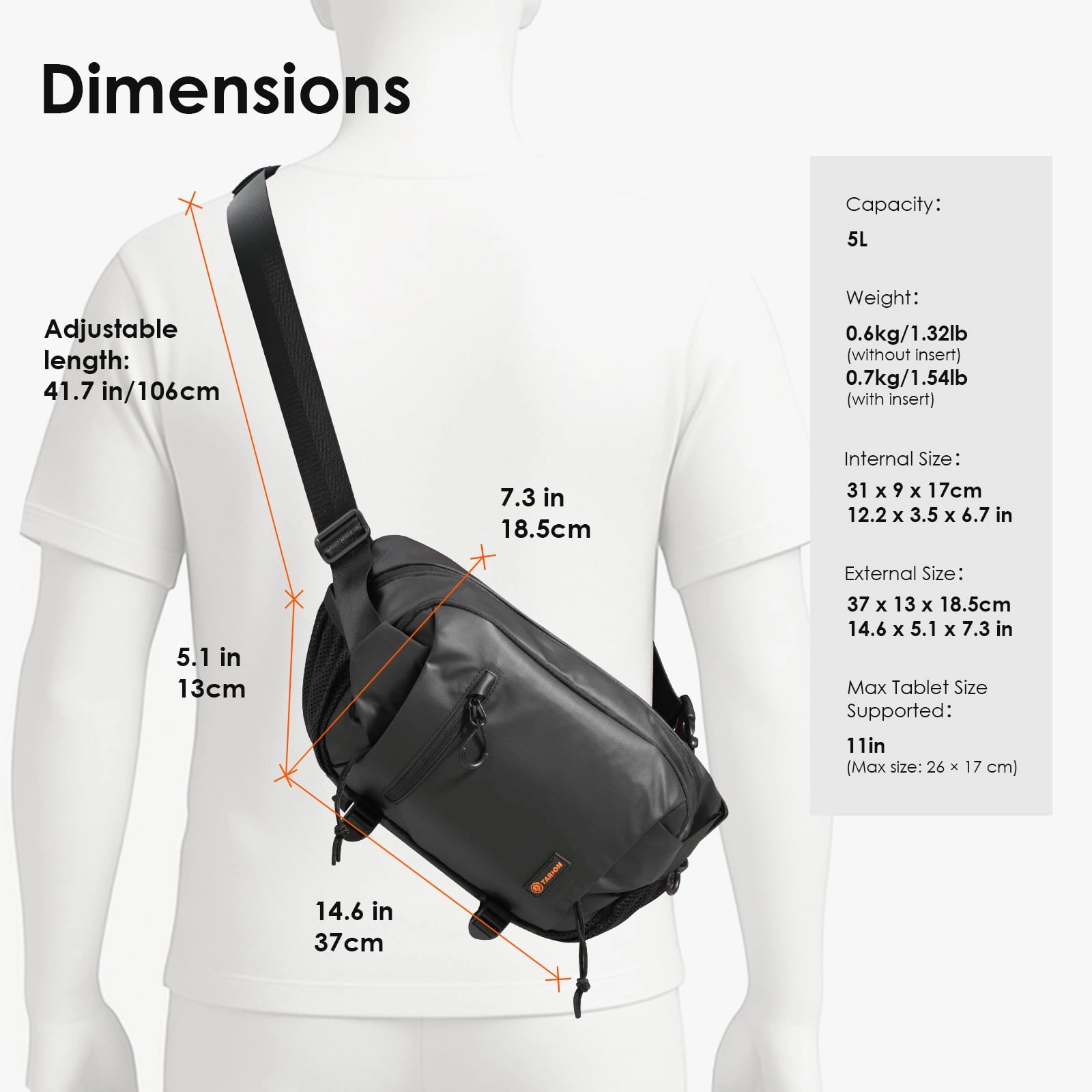 Outdoor Camera Messenger Bag - 31x9x17cm DSLR SLR