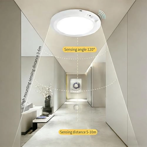 Motion Sensor Ceiling Light - 3 color temperatures Dimmable